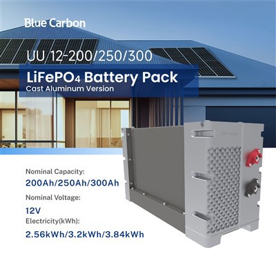 LiFePO4 バッテリー 12V 200Ah 250Ah 300Ah エネルギー貯蔵